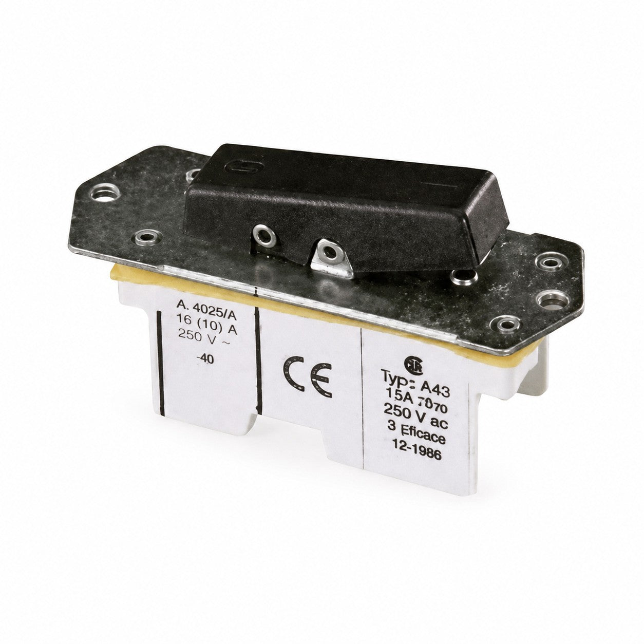 Bremas LLA432N2 Interruttore Tripolare a Leva Nera Stabile 58mm