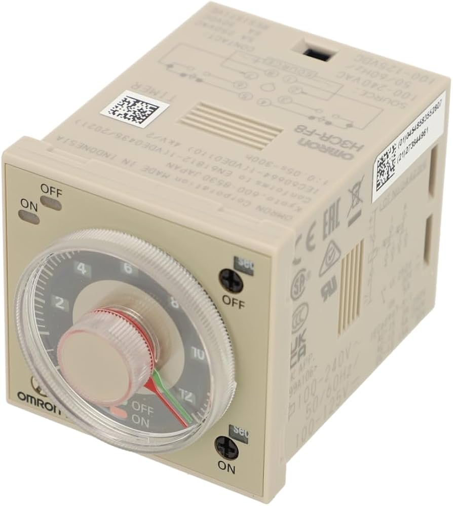 OMRON H3CR-F8100240 TEMPORIZZATORE DA PANNELLO 48X48 100/240V OCTAL PAUSA/LAVORO