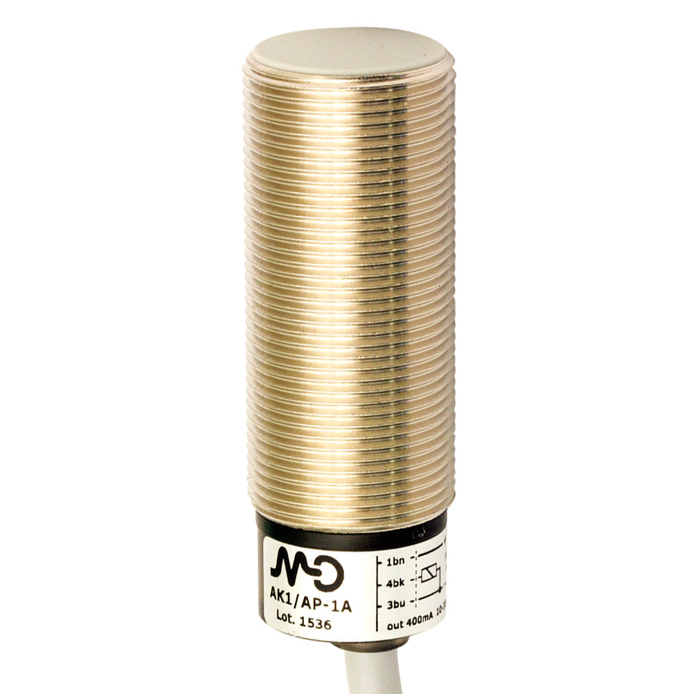 DATASENSING AK1/AP-1A SENSORE INDUTTIVO M18 SCHERMATO PNP NO CAVO 2MT
