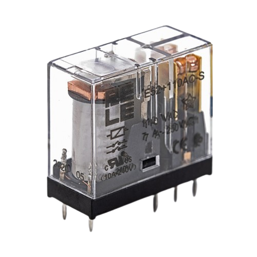 ITALIANA RELE E5224AC-S RELE' 8 PIEDINI 2 SCAMBI 5A 24 VAC PASSO 5MM