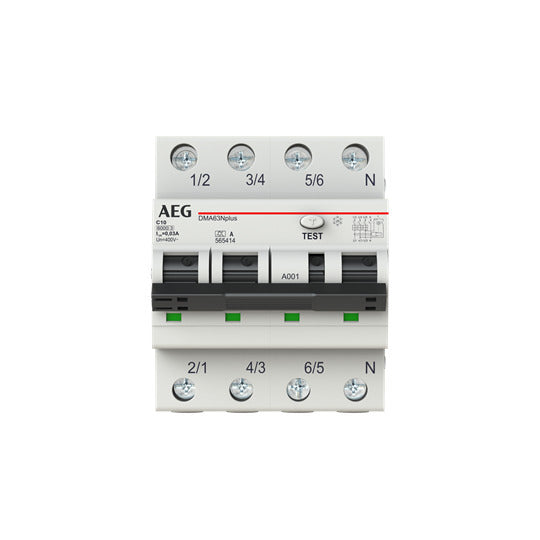 AEG DMA63NPC20/300 MGTD 3P+N CURVA C 20A 6KA 300MA